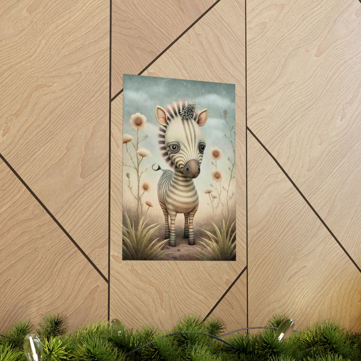 Safari Kids Collection- Zebra Premium Matte Vertical Posters