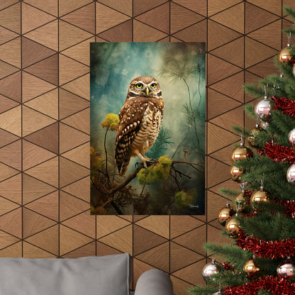 Burrowing Owl Premium Matte Vertical Posters