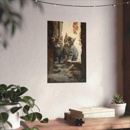 Street Kittens Premium Matte Vertical Posters