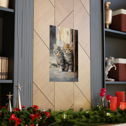 Street Kittens Premium Matte Vertical Posters