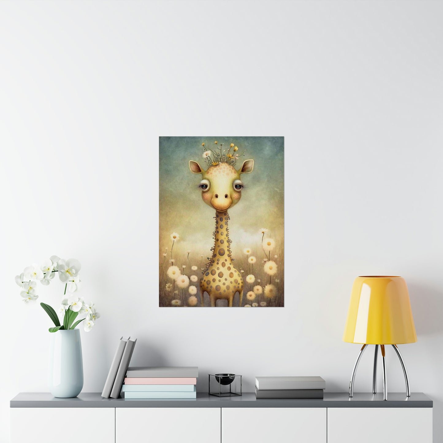 Safari Kids Collection- Giraffe Premium Matte Vertical Posters