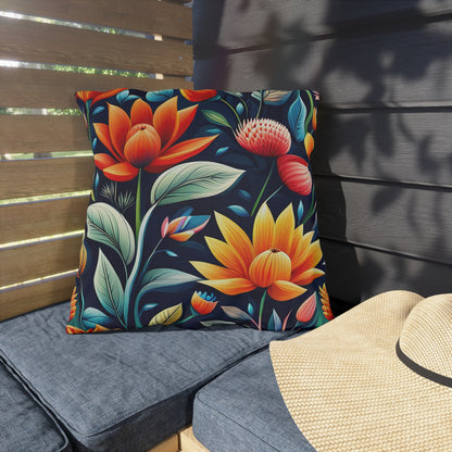 Tropical Floral Outdoor Pillows