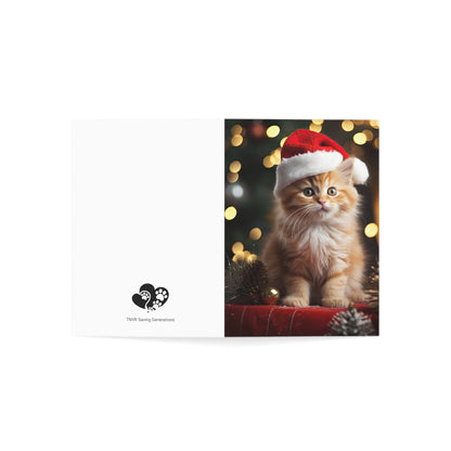 Santa's Here Christmas Greeting Cards (1, 10, 30, and 50pcs)