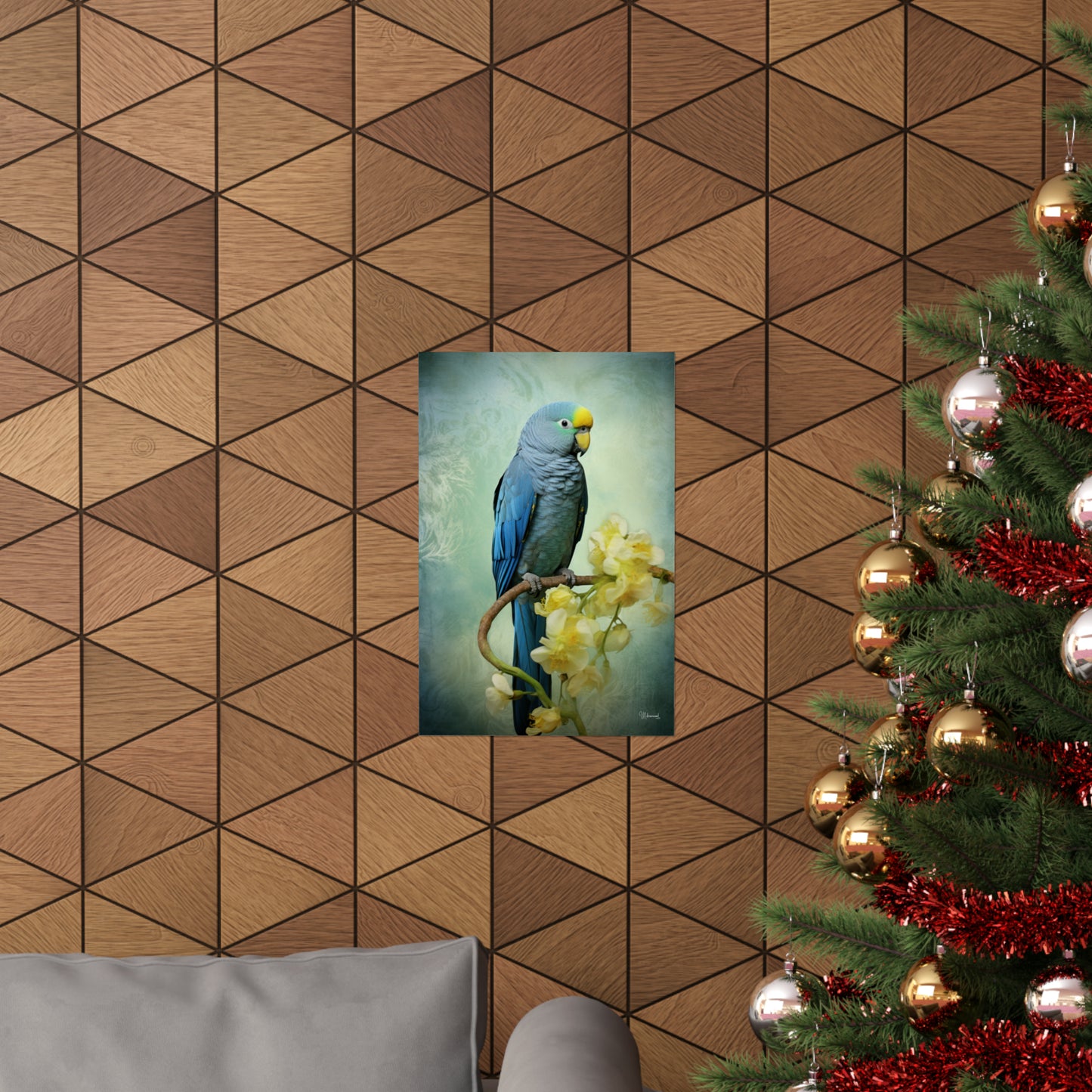 Multi-color Parrot Premium Matte Vertical Posters