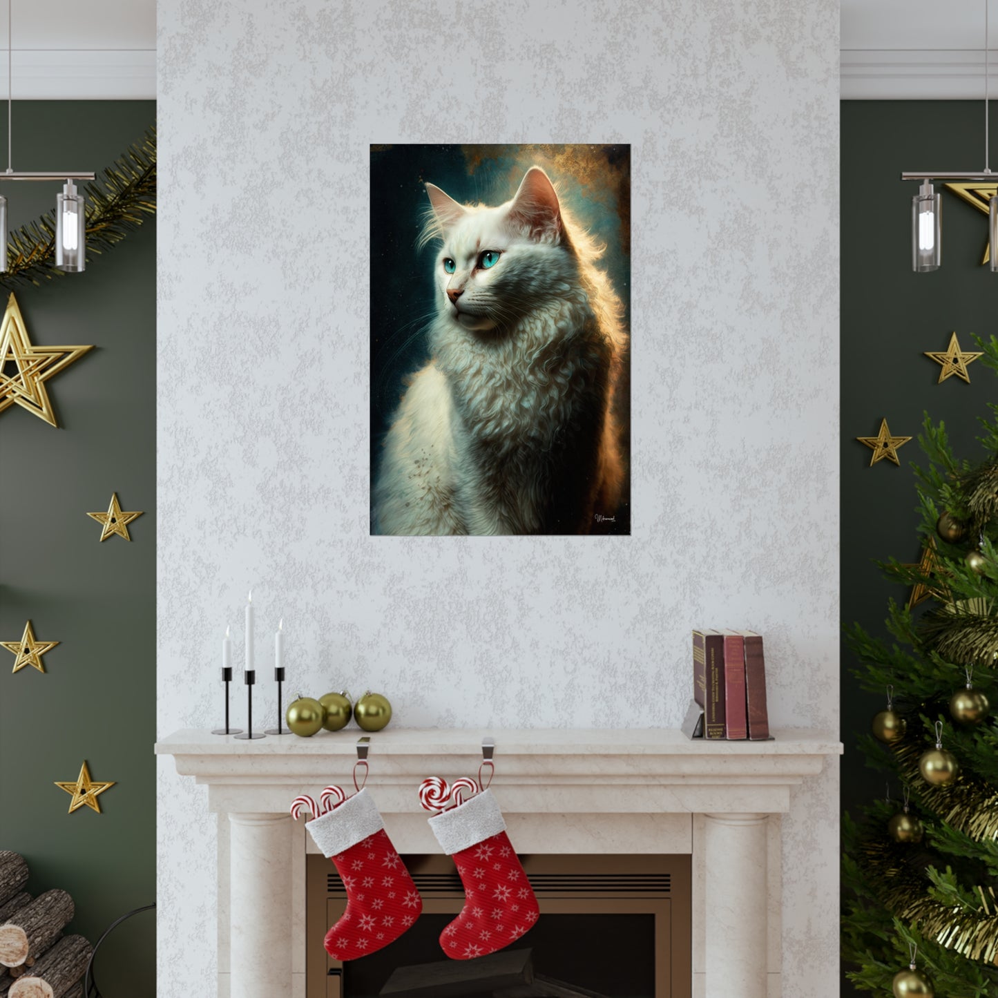 Turkish Angora Cat Premium Matte Vertical Posters