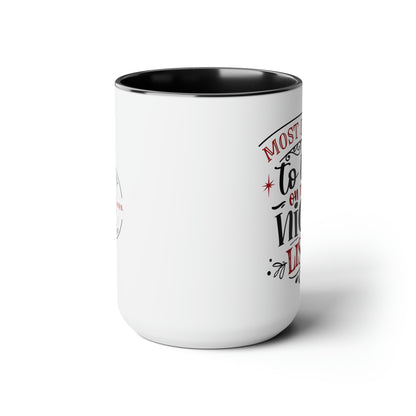 Most Likely to be on the Nice List Two-Tone Coffee Mugs, 15oz