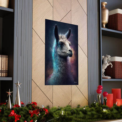 Llama Premium Matte Vertical Posters