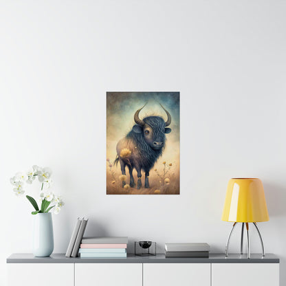 Safari Kids Collection- Buffalo Premium Matte Vertical Posters