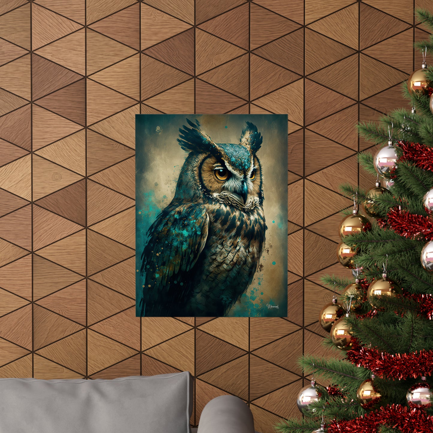 Owl Premium Matte Vertical Posters