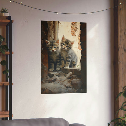 Street Kittens Premium Matte Vertical Posters