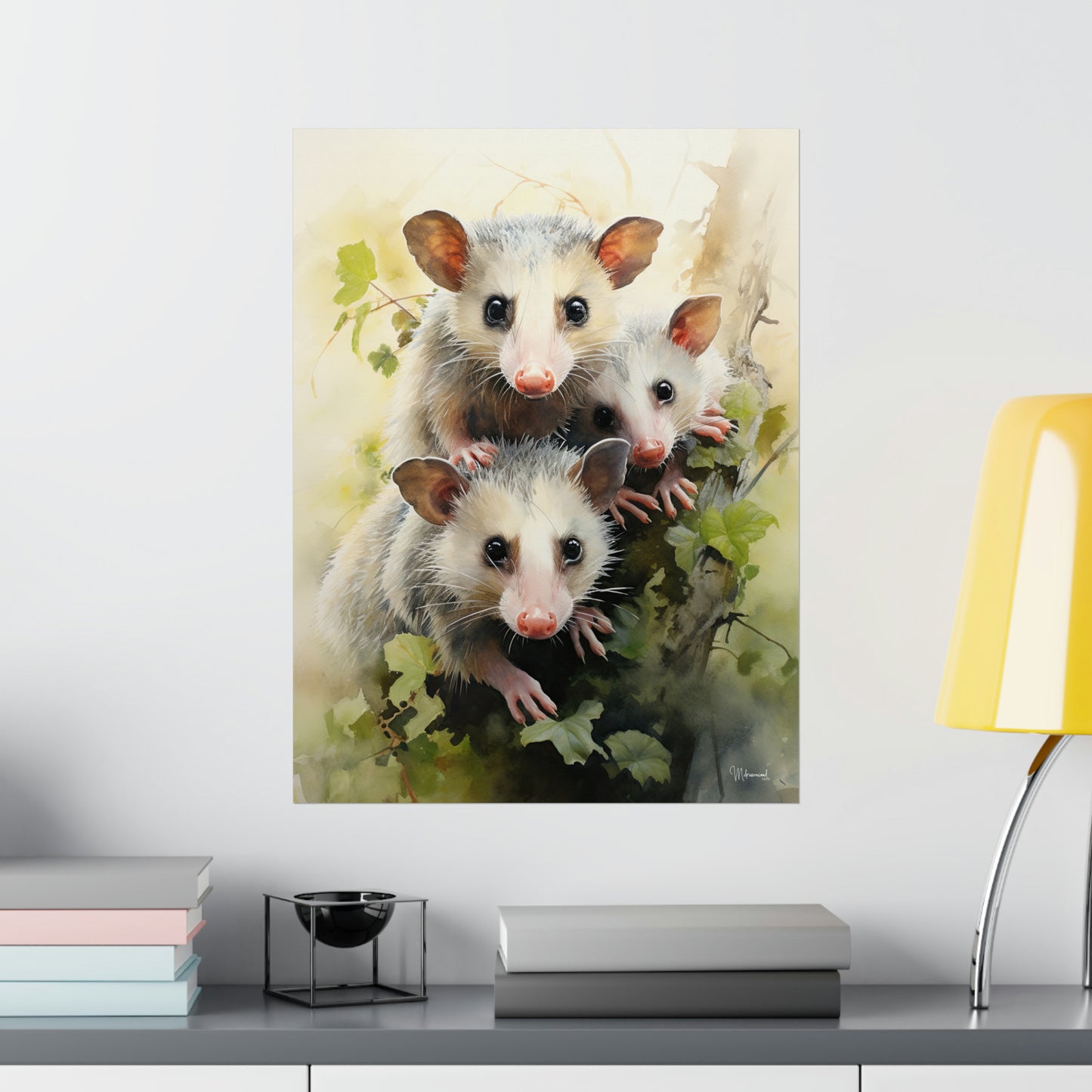 Possum Family Premium Matte Vertical Posters