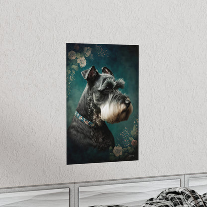 Miniature Schnauzer Dog Premium Matte Vertical Posters