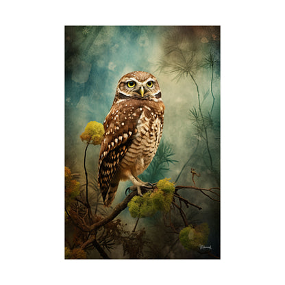 Burrowing Owl Premium Matte Vertical Posters