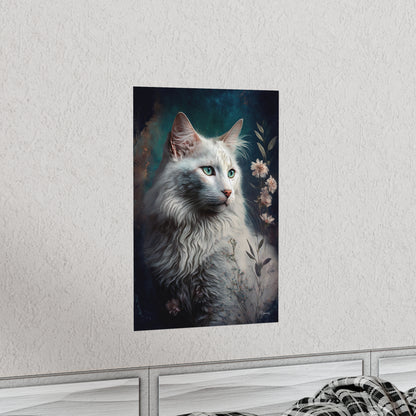 Turkish Angora Cat Premium Matte Vertical Posters