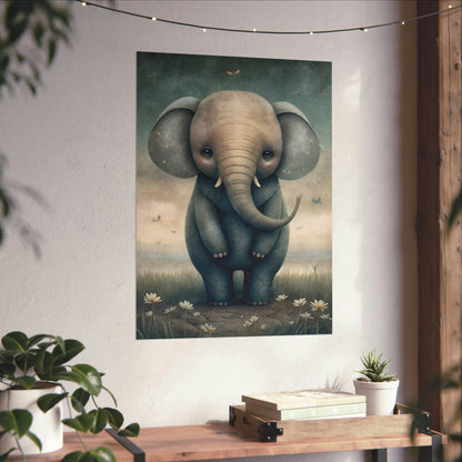 Safari Kids Collection- Elephant Premium Matte Vertical Posters