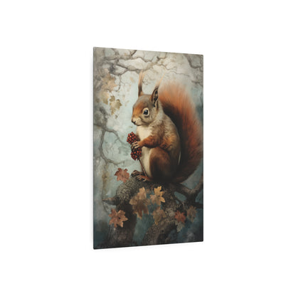 Squirrel Metal Art Sign