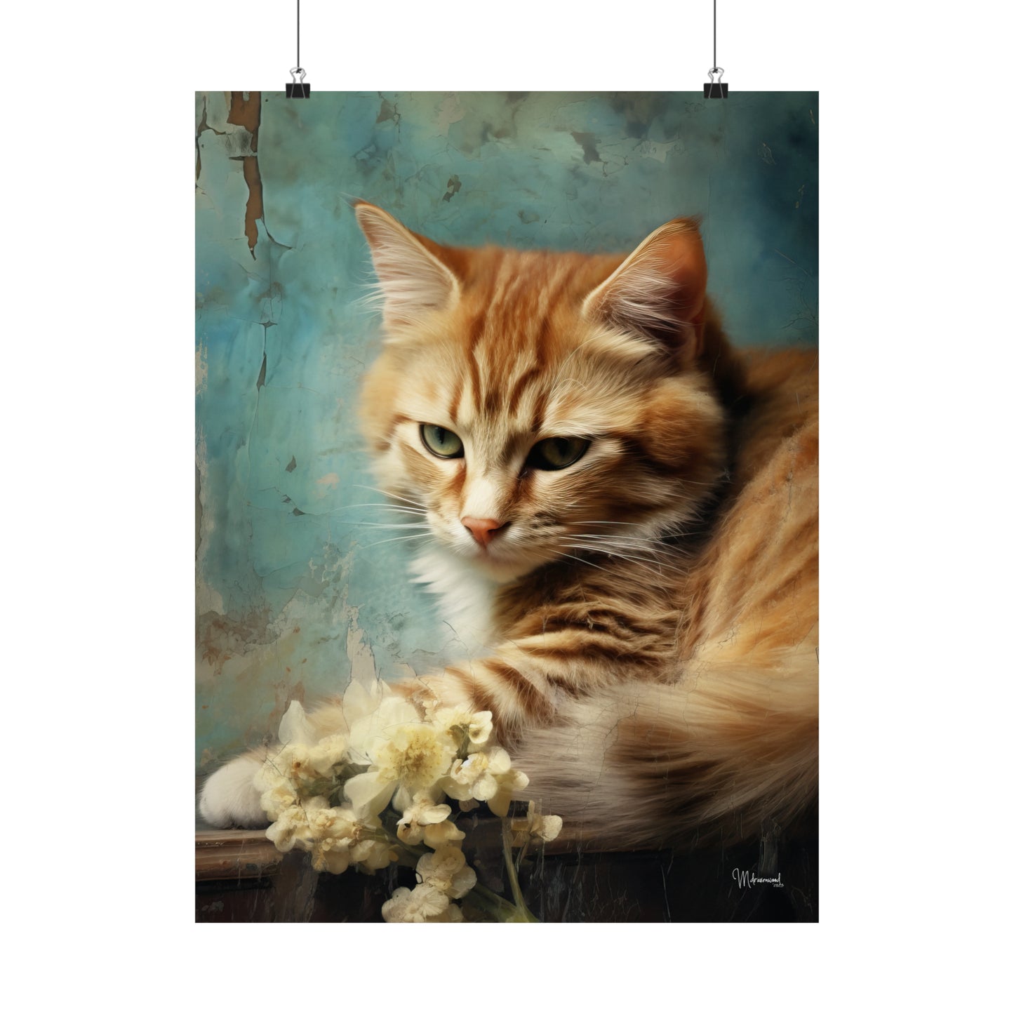 Tabby Cat Premium Matte Vertical Posters