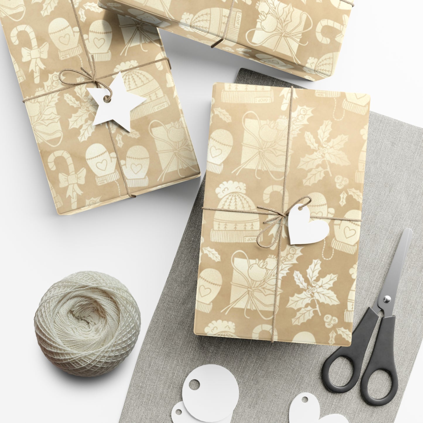 Gold Christmas Gift Wrap Papers