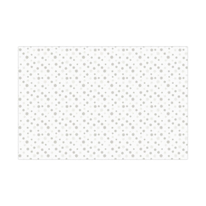 Silver Christmas Snowflakes Gift Wrap Papers