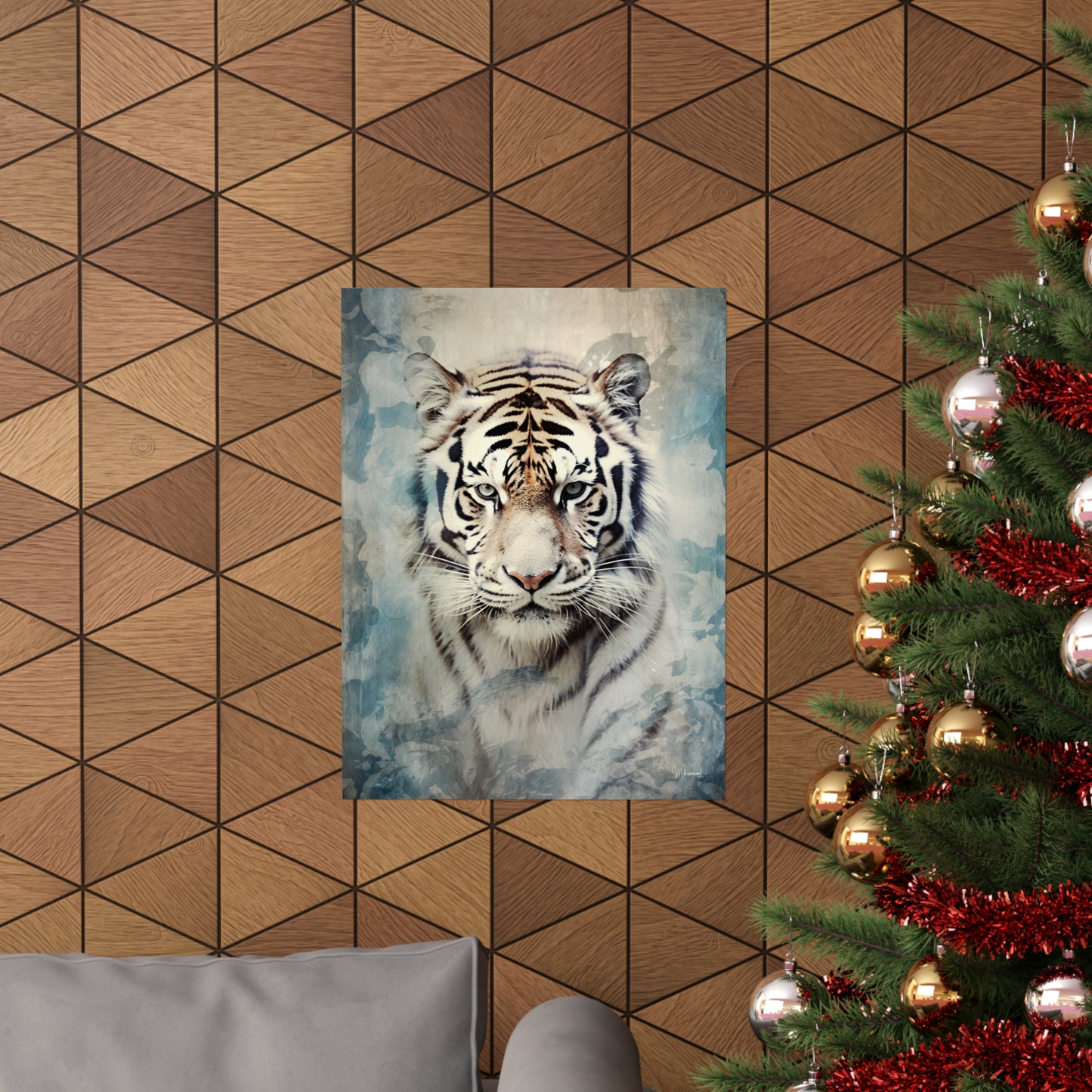 White Tiger Premium Matte Vertical Posters