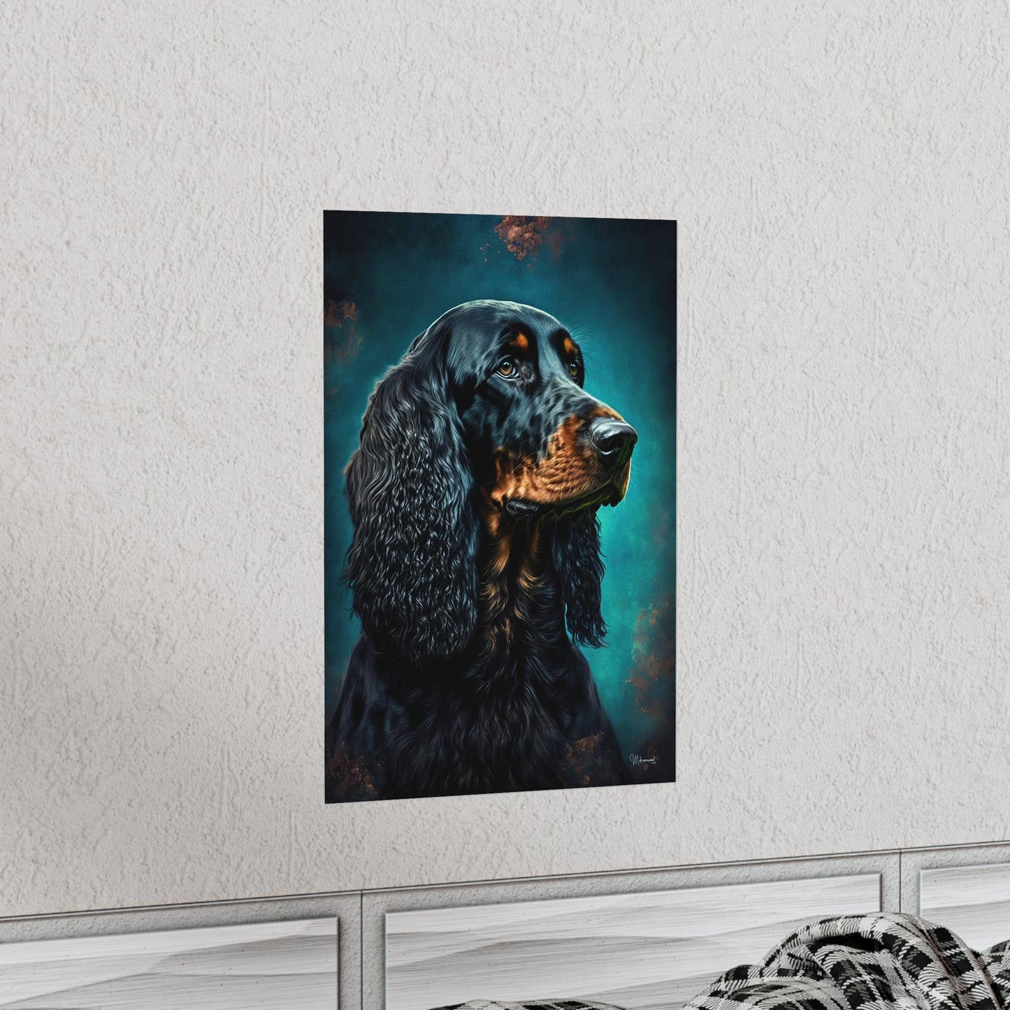 Gordon Setter Dog Premium Matte Vertical Posters