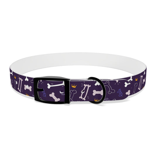 Sassy Pet's Purple Bones Collar