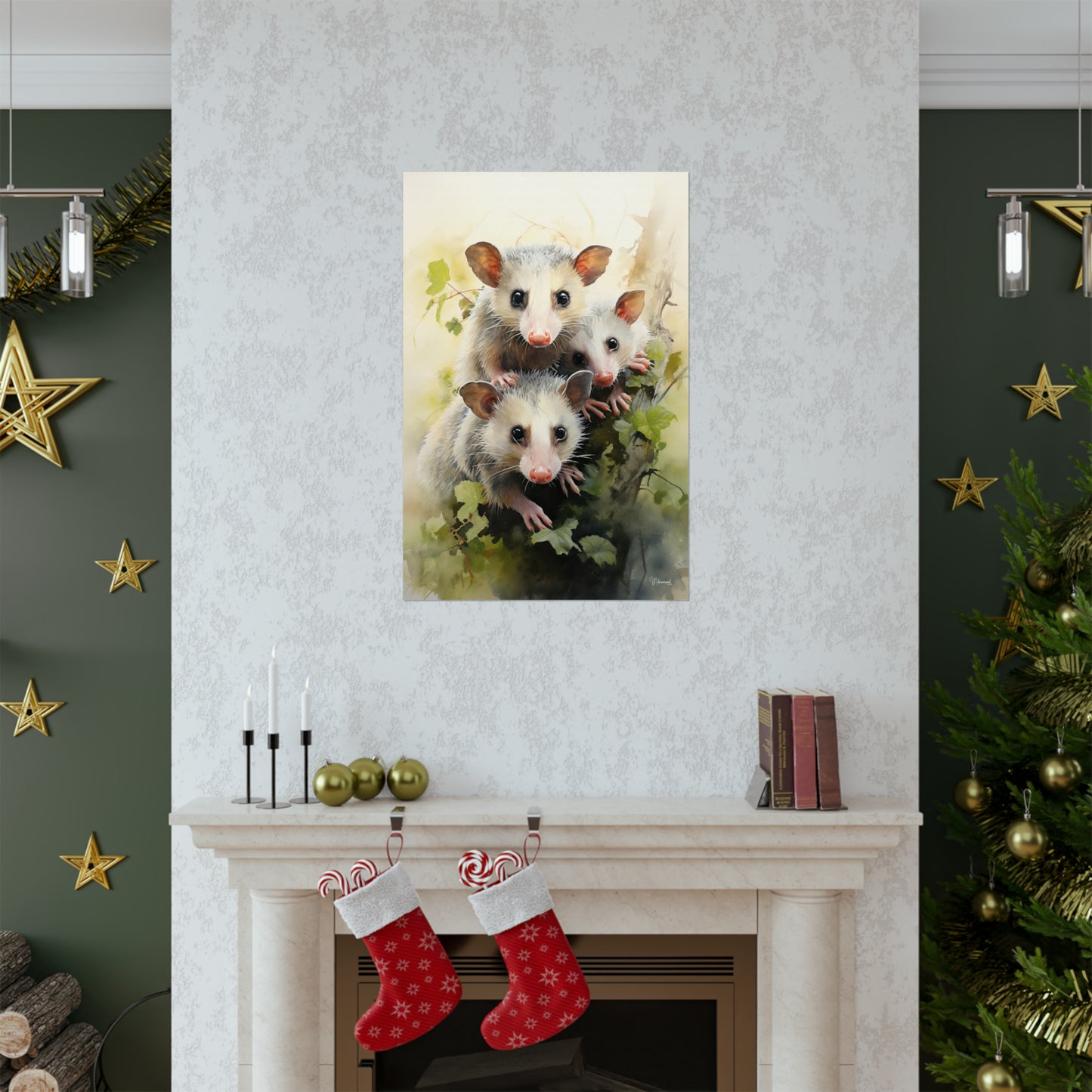 Possum Family Premium Matte Vertical Posters