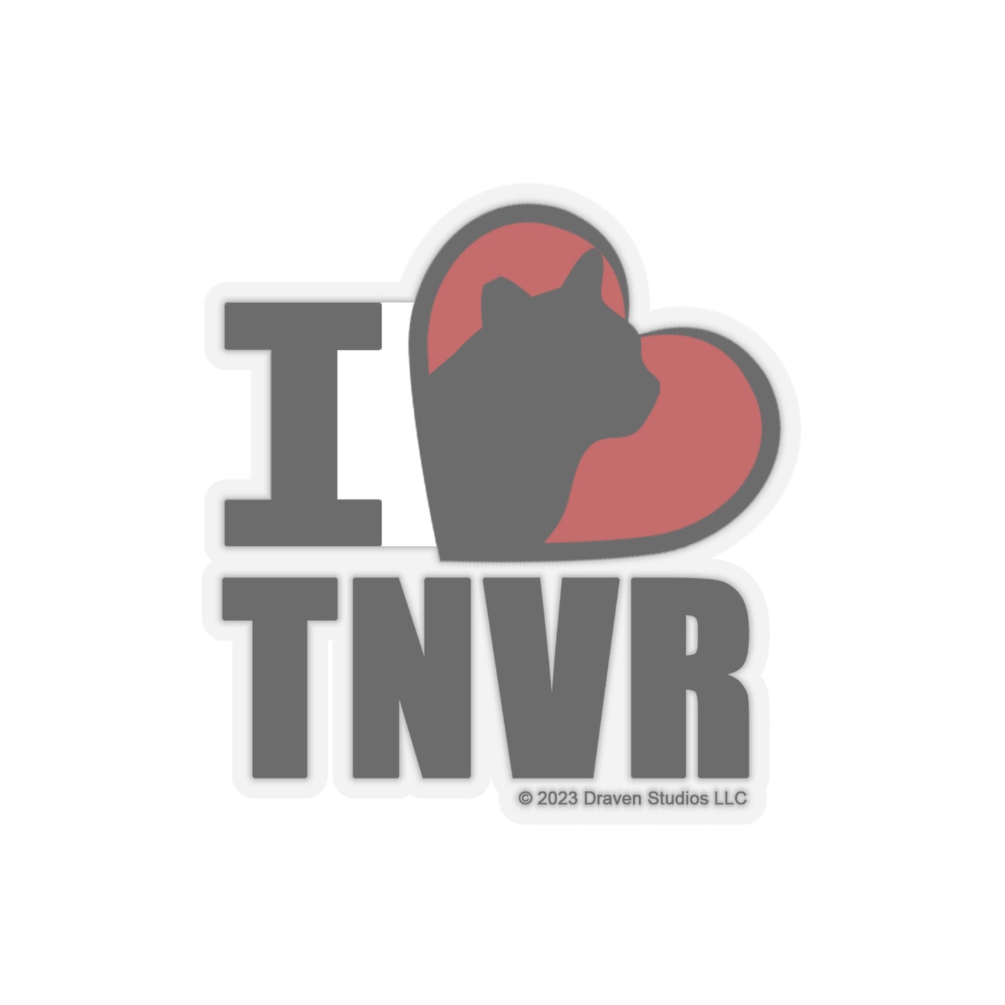 I Heart TNVR Kiss-Cut Stickers