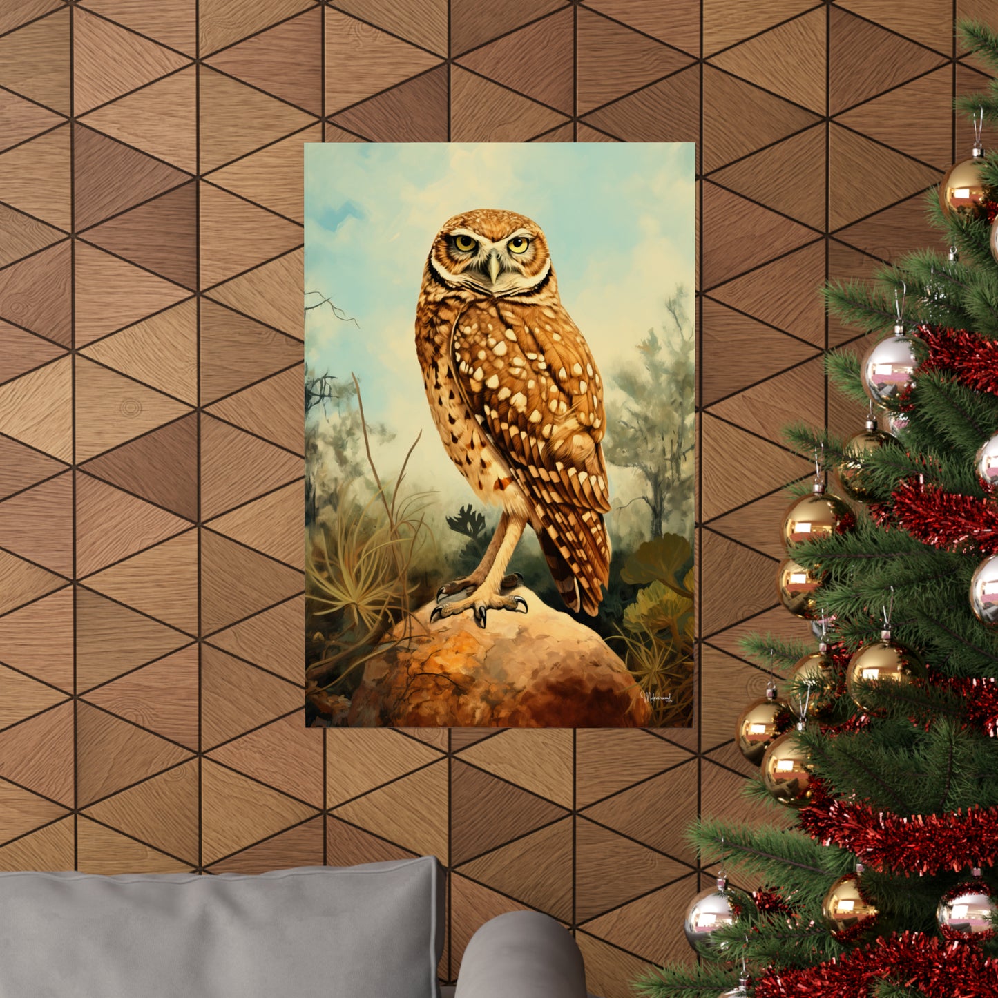 Burrowing Owl Premium Matte Vertical Posters