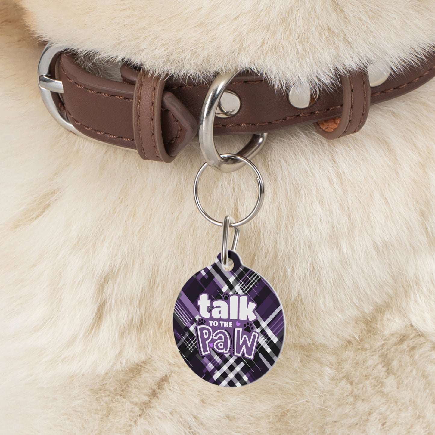 Sassy Pet's Talk to the Personalized Paw Pet Tag