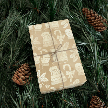 Gold Christmas Gift Wrap Papers