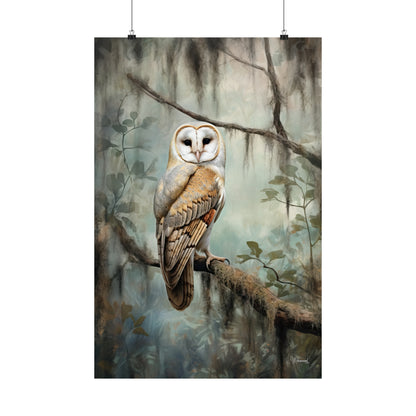 Florida Barn Owl Premium Matte Vertical Posters