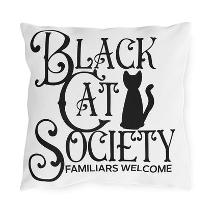 Black Cat Society Outdoor Pillows