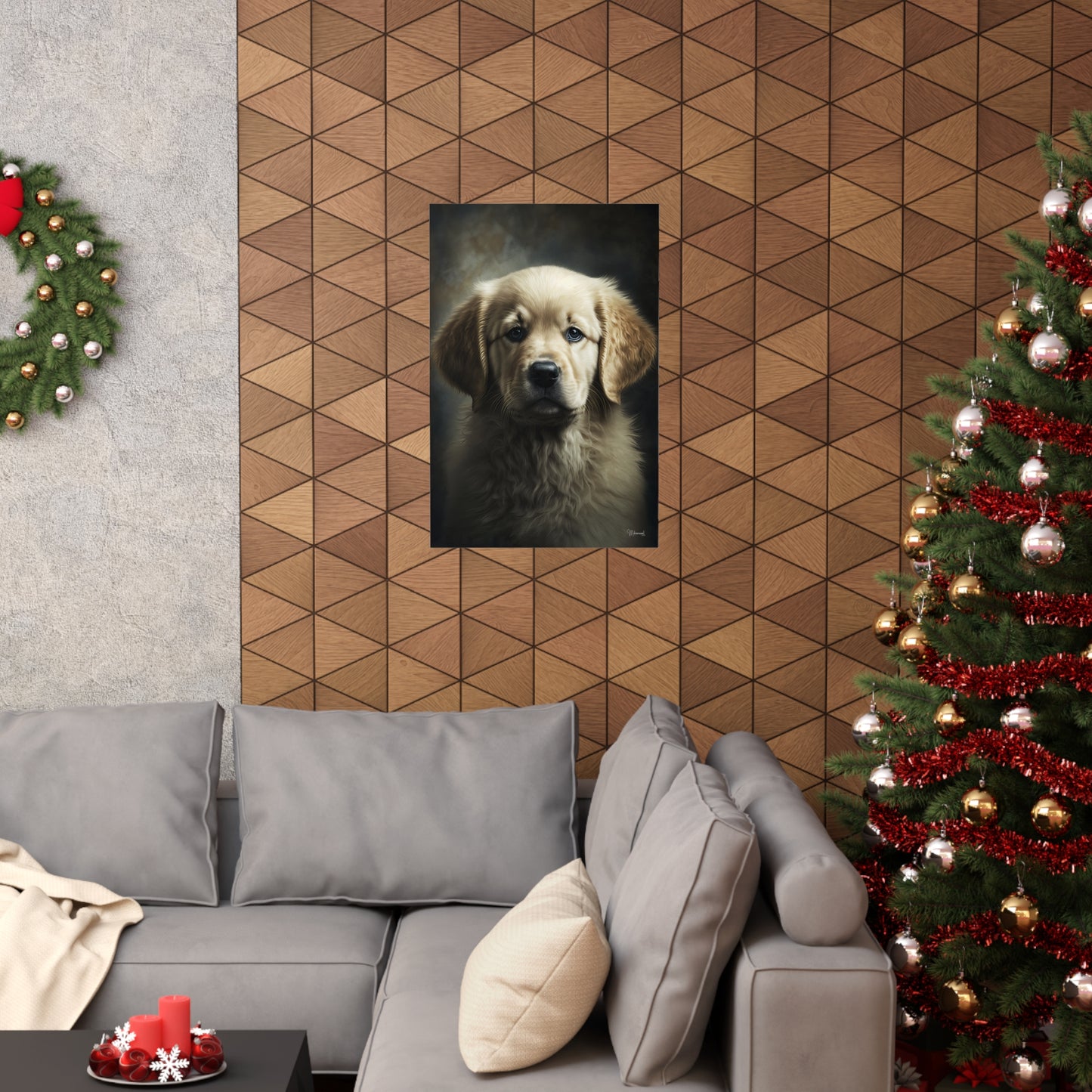 Golden Retriever Puppy Premium Matte Vertical Posters