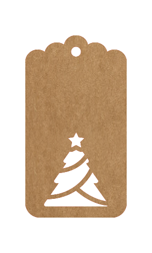 Laser Cut Christmas Tags 10 count