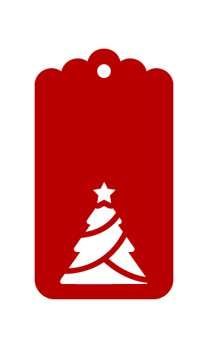 Laser Cut Christmas Tags 10 count