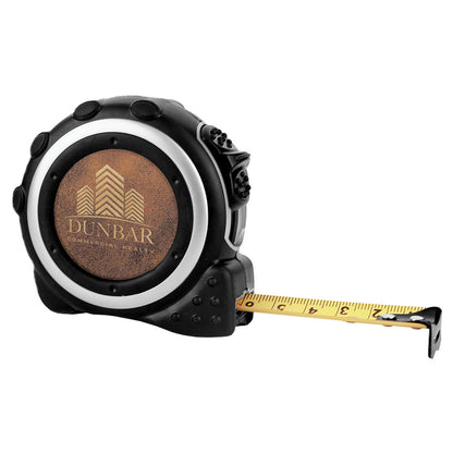 Personalized Laser Engraved 16FT Blk/Slv Tape Measure with 1 1/2" Insert Area, 1 Sided-Insert not Included