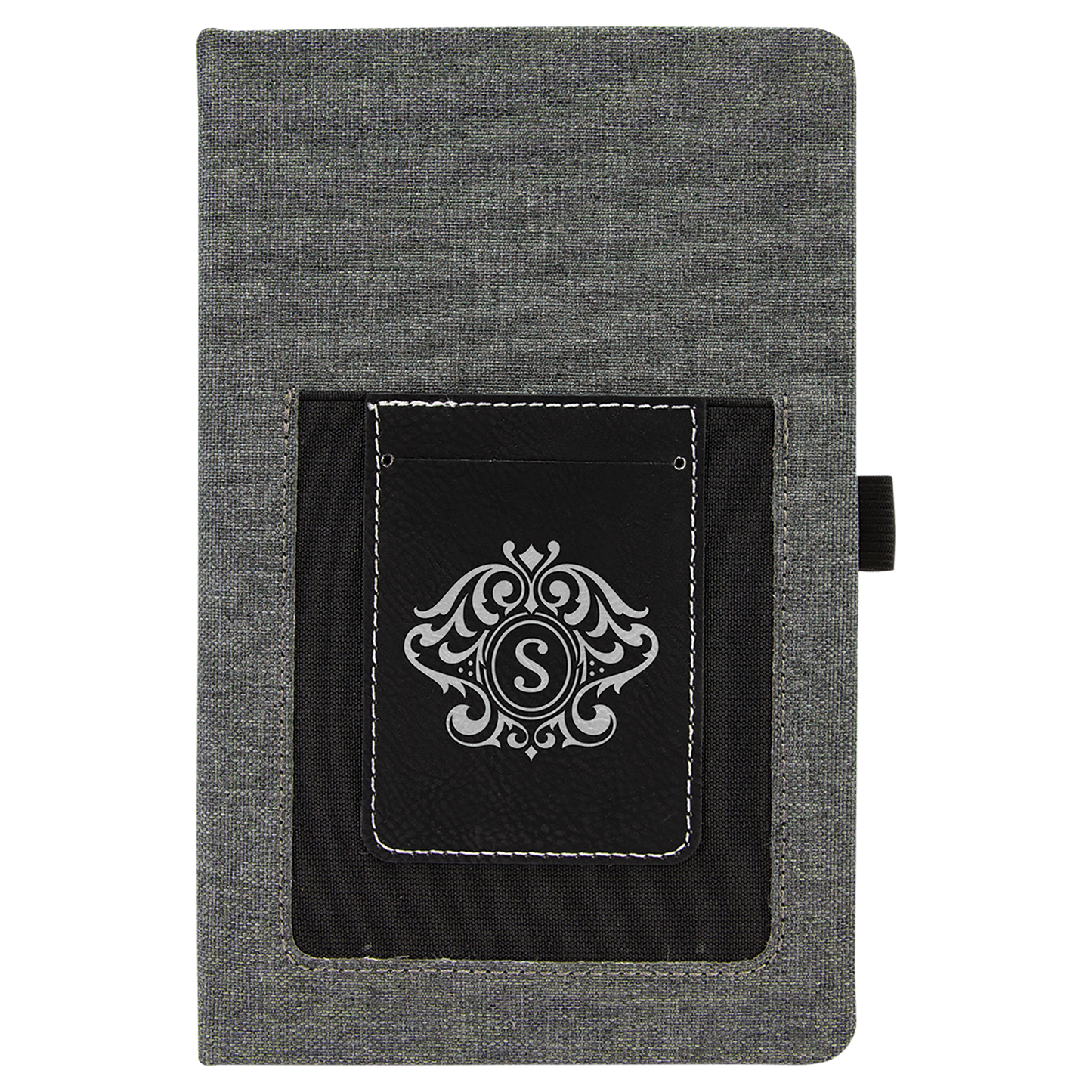 Personalized Laser Engraved Leatherette Journal with Cell/Card Slot