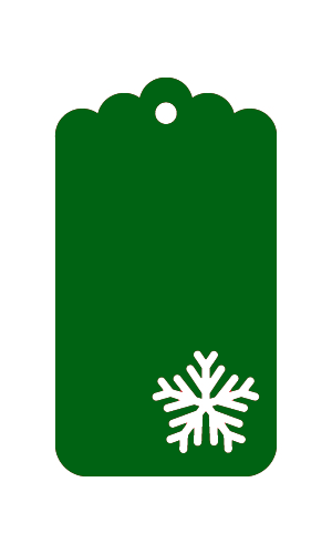 Laser Cut Christmas Tags 10 count