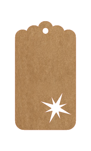 Laser Cut Christmas Tags 10 count