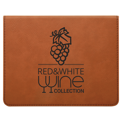 Personalized Laser Engraved Leatherette 4-Piece Wine Tool Set