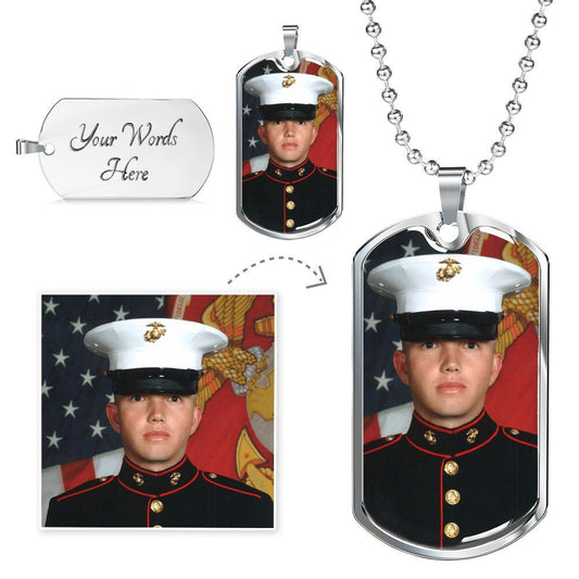 My Hero Personalized Laser Engraved Necklace