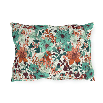 Multi-color Floral Outdoor Pillows