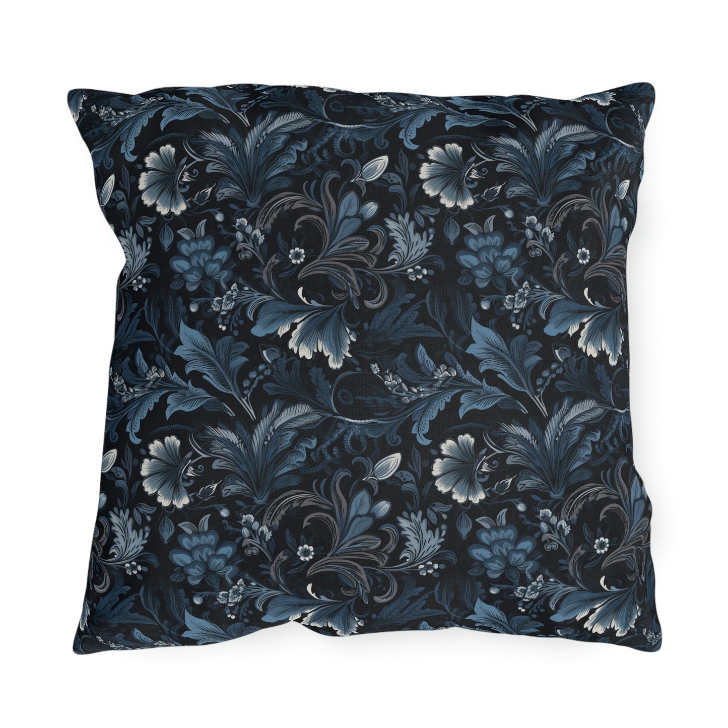 Blue Floral Outdoor Pillows