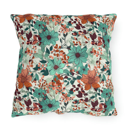 Multi-color Floral Outdoor Pillows