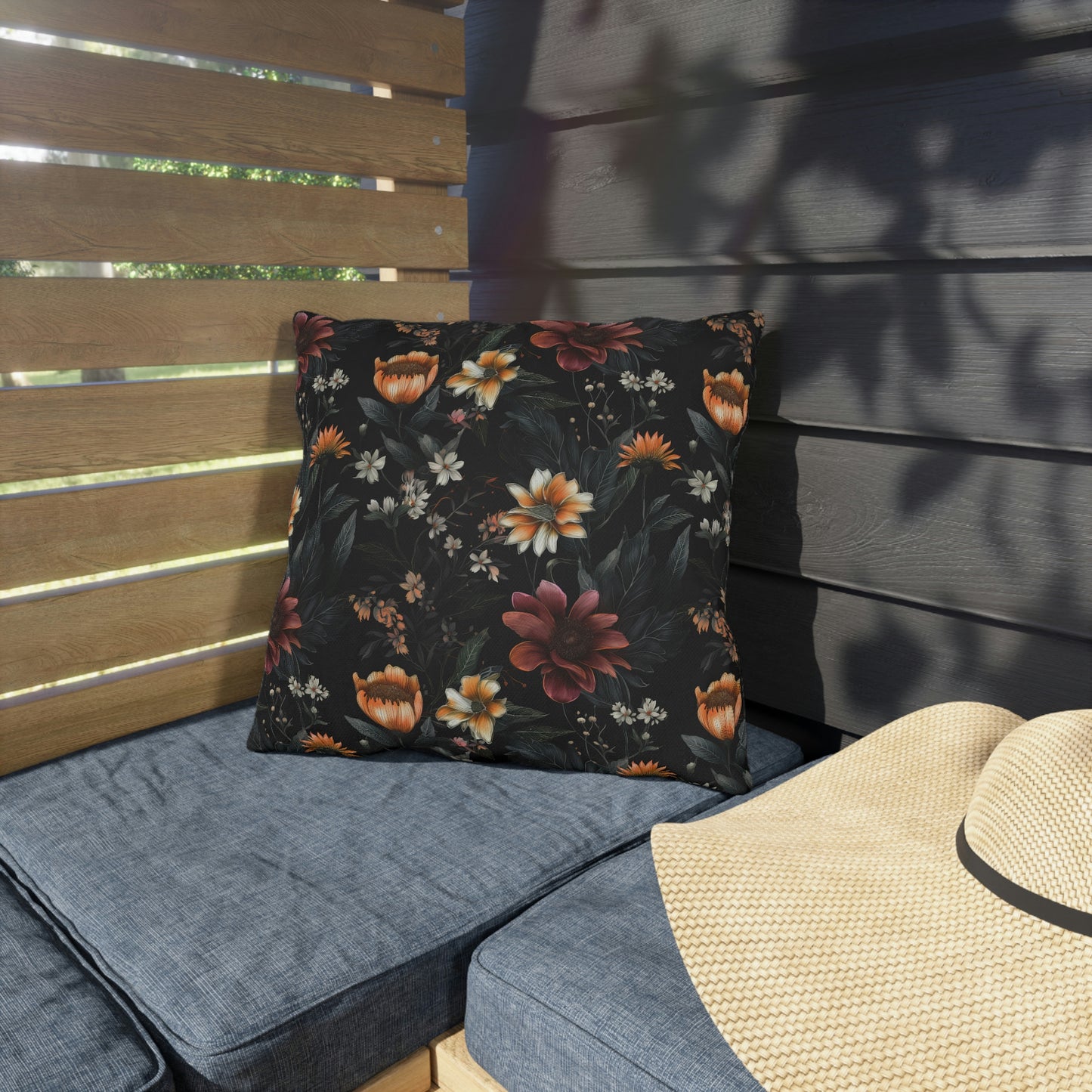 Summer Night Floral Outdoor Pillows