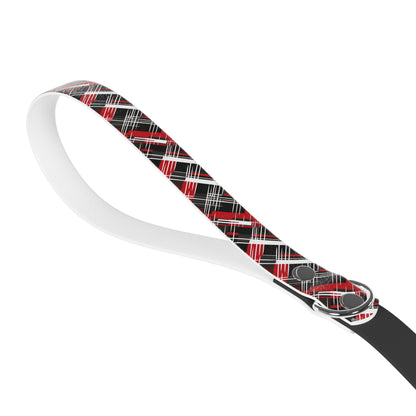 Sassy Pet's Red, Black & White Plaid Leash