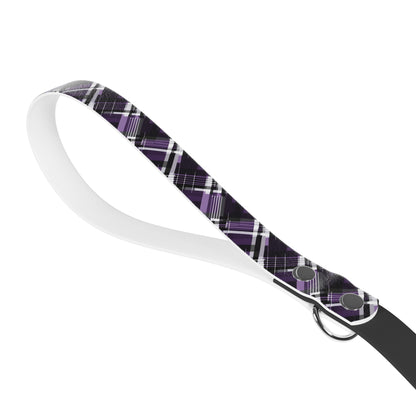 Sassy Pet's Purple, Black & White Plaid Leash