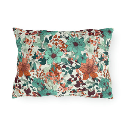 Multi-color Floral Outdoor Pillows