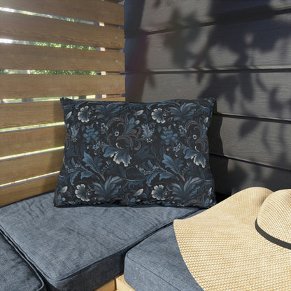 Blue Floral Outdoor Pillows